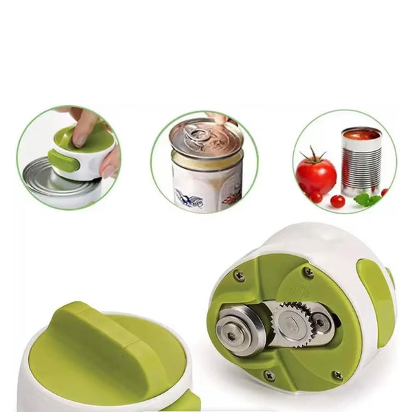 3PCS Manual Can Opener Ergonomic Handle Smooth Edge Can Opening Tool