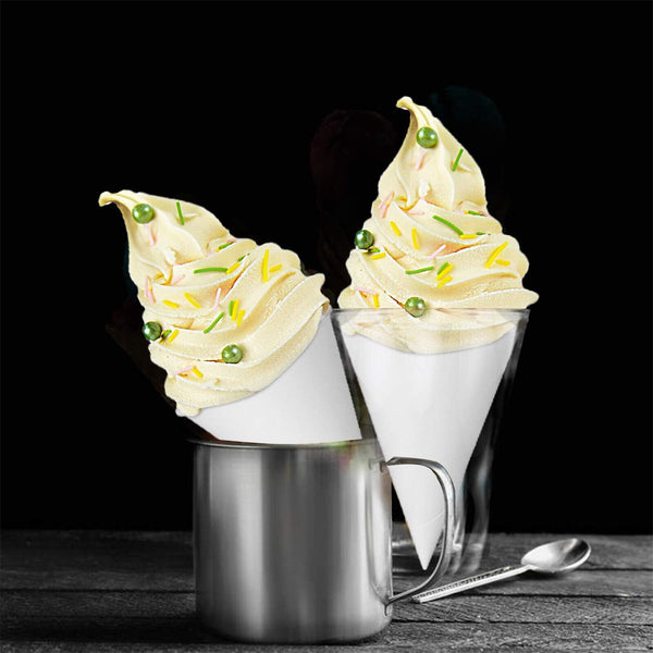 Cone Cups Snow Cone Cups Coated Leakproof Cone Cups for Slush Shave