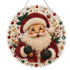 Diamond Painting Kit Christmas – 5D Suncatcher Hanging Decoration, 6 Designs