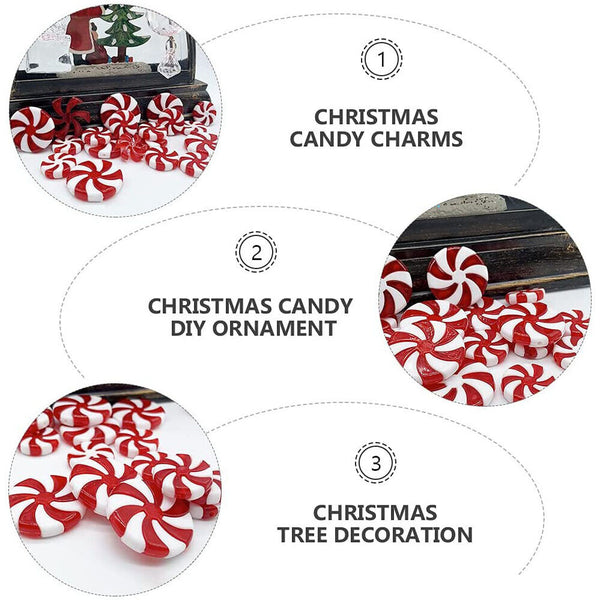 Upto50x Decor Home Candy Cane Pendant Party Christmas Tree Hanging Xmas Ornament