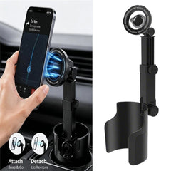 Car Cup Holder Phone Mount - 2 in 1 Adjustable Cradle and Drink Holder