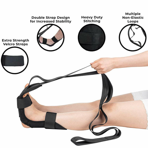 Yoga Stretch Strap Plantar Fasciitis Leg Training Foot Ankle for BalletGymnastic