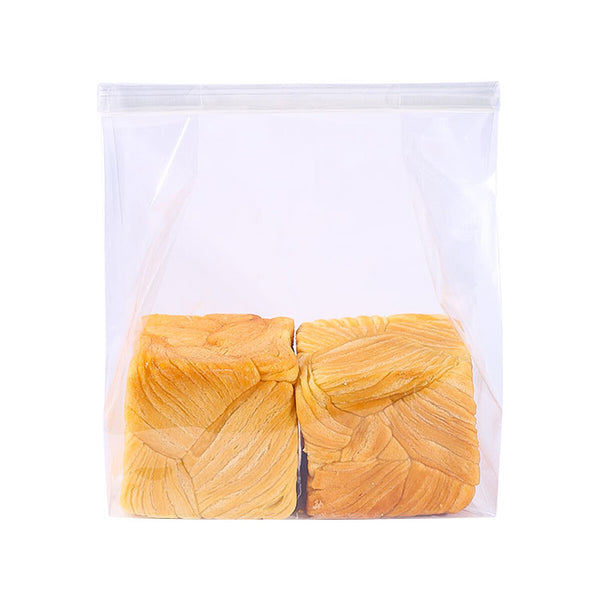 50pcs Resealable Clear Bread Toast Bags Airtight Food Storage Pouches Bakery