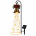 Solar Christmas Bell Waterfall Lights Outdoor Garden LED String Waterfall Decor