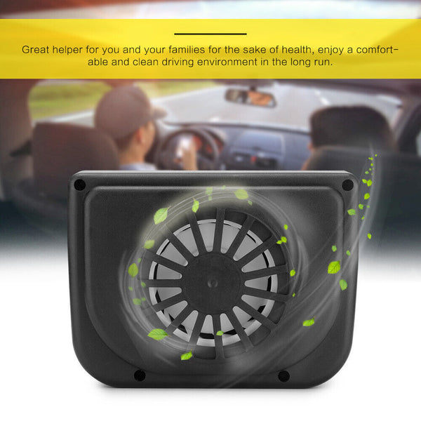 Solar Power Car Window Fan Auto Ventilator Air Vent Vehicle Exhaust Ventilation