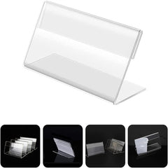 20PCS  Acrylic Sign Display Holder Label Price Name Card Tag Shop Stand Sign AUS