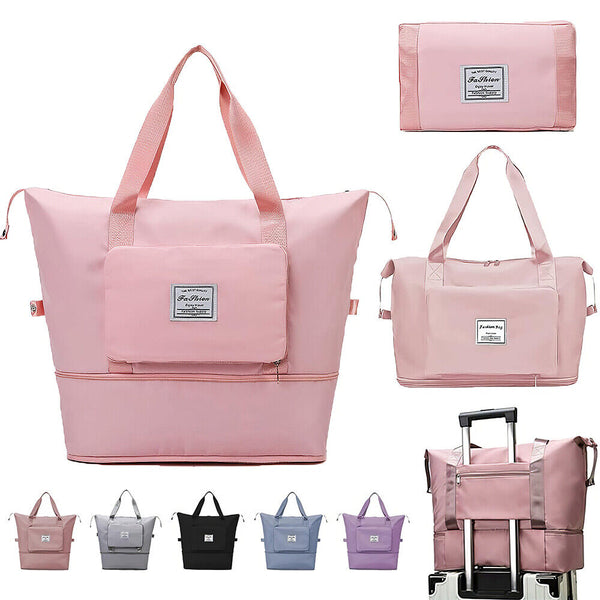 Foldable Travel Bag Unisex Lightweight Large Capacity Folding Duffel Travel Bag