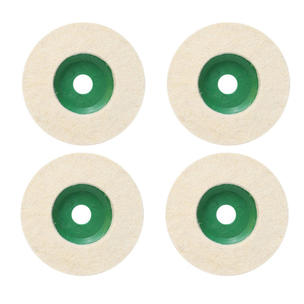 4pcs 5inch Wool Buffing Grinder Wheel Felt Polishing Disc Pad Set Tool 125mm AU