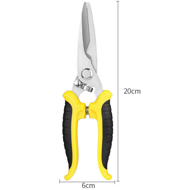 Electrician Scissors Wire Stripper Cutter Crimper Snip Pliers Shear Nippers Tool