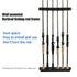 6-Rod Rack Fishing Pole Holder Tackle Wall Fishing Rod Storage Fixed Stand AU