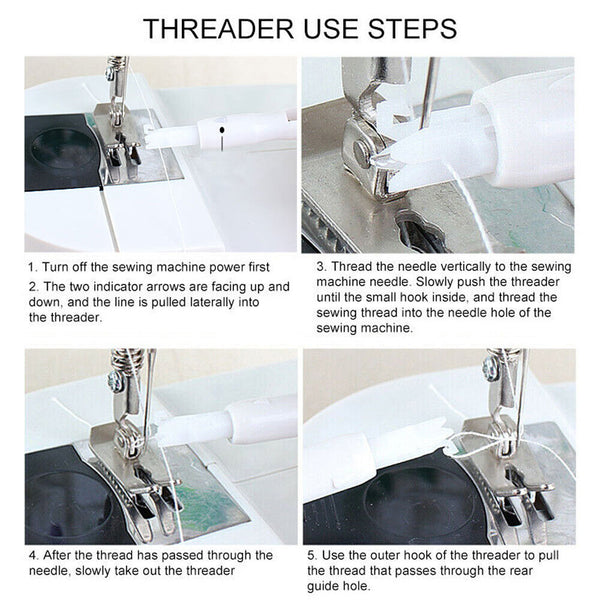 UP6PCS Automatic Needle Threader Insertion Applicator Handle Sewing Tool Machine