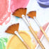 5 Pcs Fan-Shaped Artist Paint Brushes Set Watercolour Acrylic Oil Painting Brush