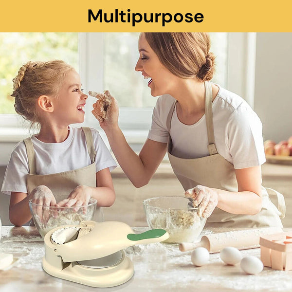 2 in 1 Dumpling Maker Skin Chapati Dough Press Mold Machine Pastry Mould Tool AU