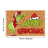 Christmas doormat size, 40 x 60 cm, on a white background