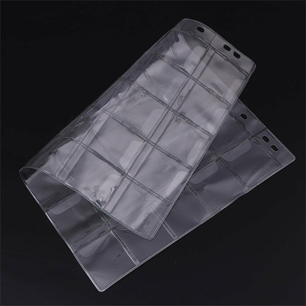 20x 30 Pockets Coin Holder Folder Pages Sheets For Collection Album Storage HOT