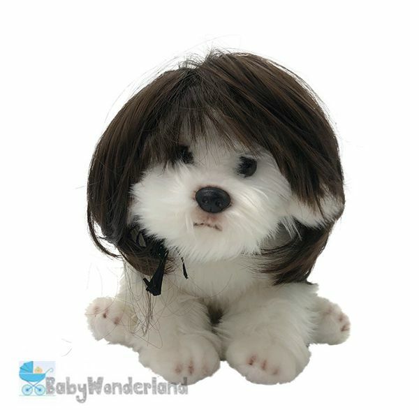 Pet Wig Small Dog Cat Cosplay Cross Dressing Hair Transforming Prop Halloween