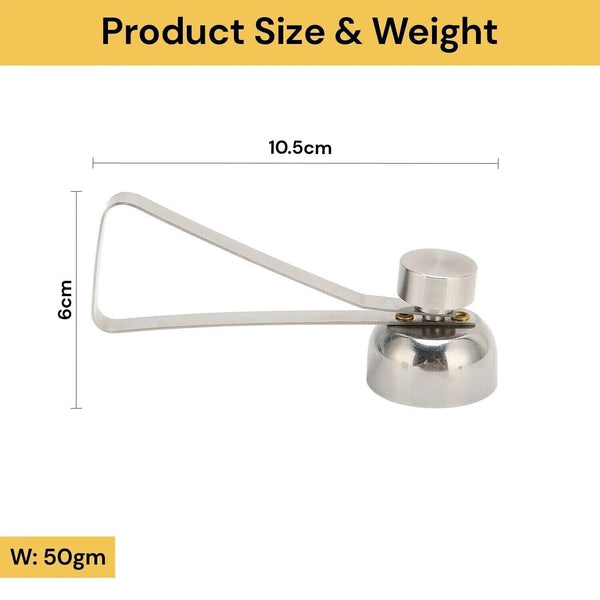 Stainless Steel Egg Shell Opener Cutter Cracker Boiled Egg Separator Topper Tool