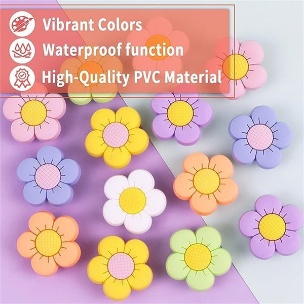 14/28PCS Flower Shoe Charms Cute Design for Shoes Charm Cute Flower Decoration