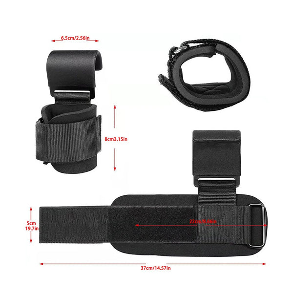 Weight Lifting Power Hooks Wrist Support Straps | Gym Grip Hooks for Deadlift