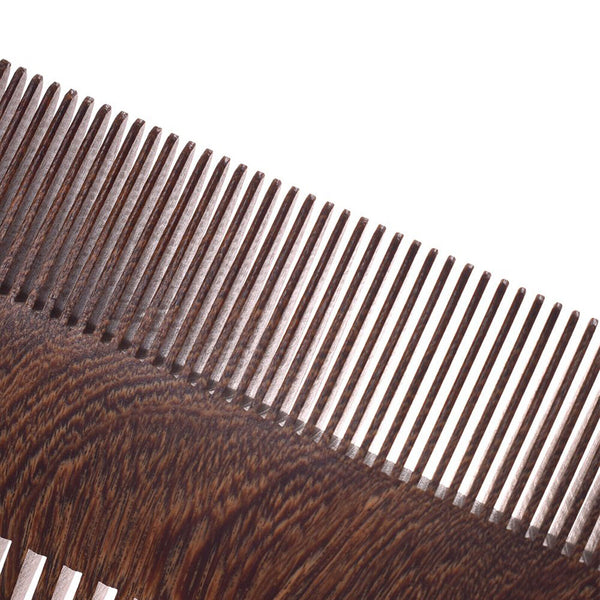 UP TO 4X Men Handcrafted Sandalwood Anti-Static Wooden Beard Mustache Hair Comb