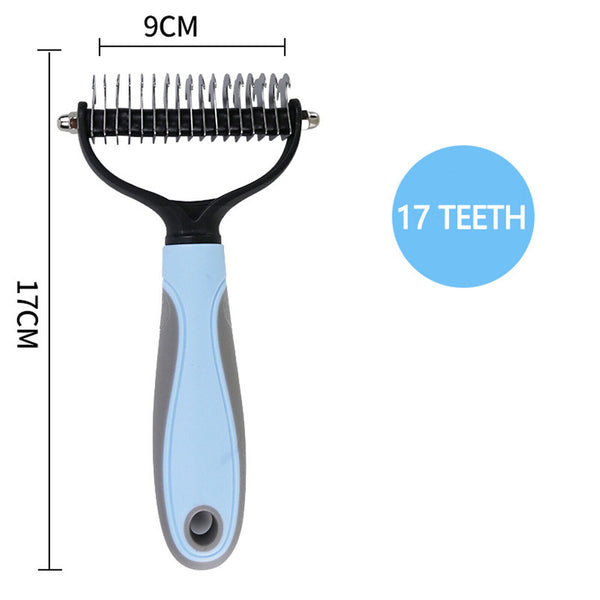 2x Dog Pet Grooming Comb Brush Undercoat Rake Dematting Deshedding Trimmer Tools