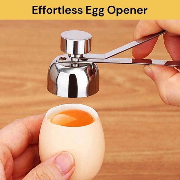 Stainless Steel Egg Shell Opener Cutter Cracker Boiled Egg Separator Topper Tool