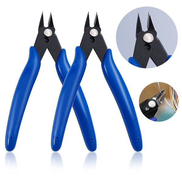 Flush Side Cutters Precision Shear Wire Snips Diagonal Pliers Mini Cable Cutters