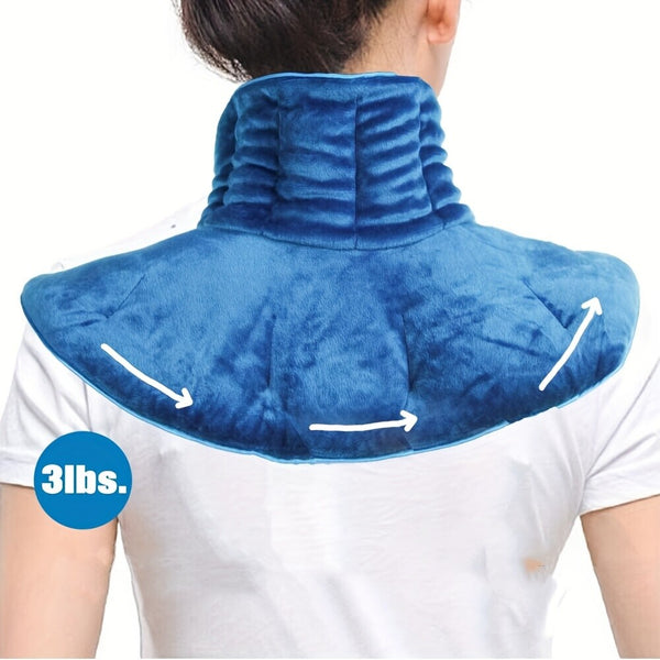 Microwavable Neck Shoulder Heating Pad Reusable Hot Cold Therapy Wrap