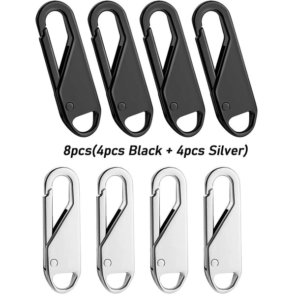 8pcs/Set Zipper Puller Universal Detachable Repair Kit For Coat Bag General AU