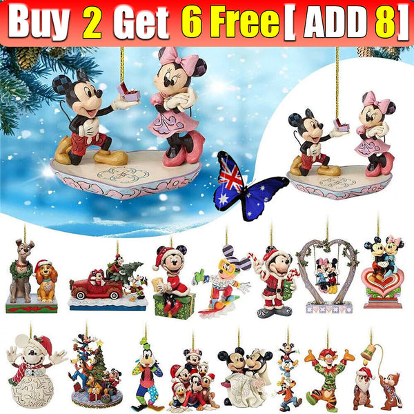 Christmas Tree 2D Disney Acrylic Ornaments Xmas Pendants Hanging Kids Gift DecOD