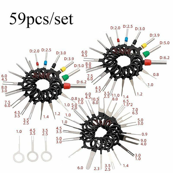 18-76pcs Extractor Terminal Removal Wire Tool Pin Car Automotive Plug Connector