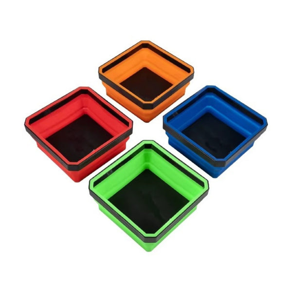 Magnetic parts tray silicone flexible construction