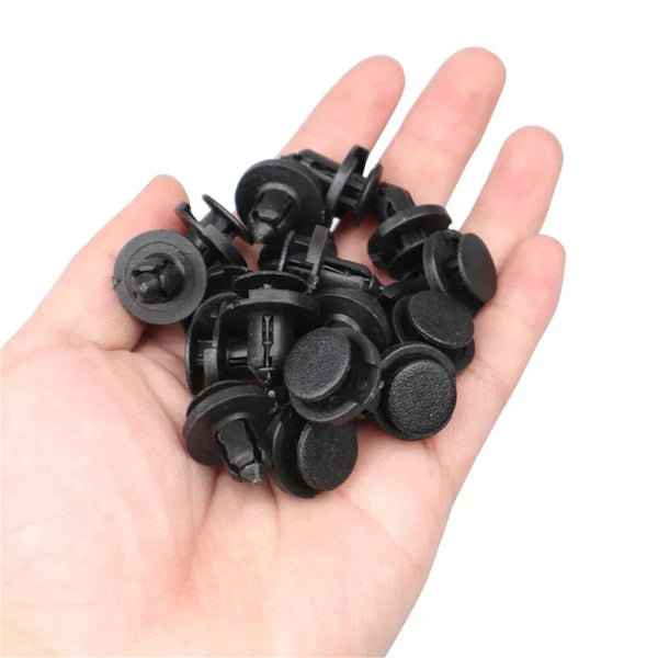100pcs 8mm Hole Car Plastic Rivets Body Fastener Bumper Push Clips for Nissan