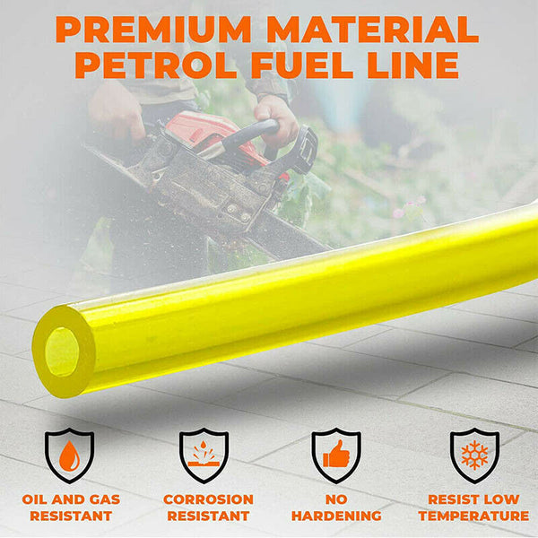 4Pcs Fuel Gas Pipe Line Hose For Strimmers Trimmer Chainsaws Brushcutter Petrol