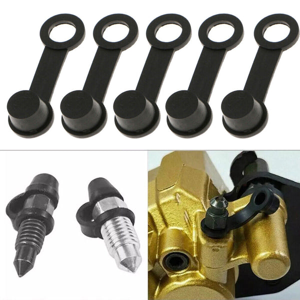 40pcs/set Brake Bleeder Screw Caps Grease Zerk Fitting Rubber Dust Cover Cap AU