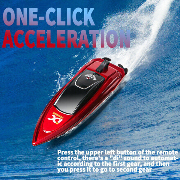 Mini RC Boats High Speed Racing Boat Dual Motors 2.4G Remote Control Ship LR