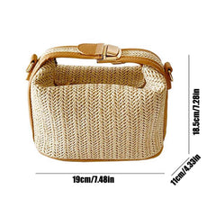 Women Woven Crossbody Bag – Lightweight Straw Phone Purse