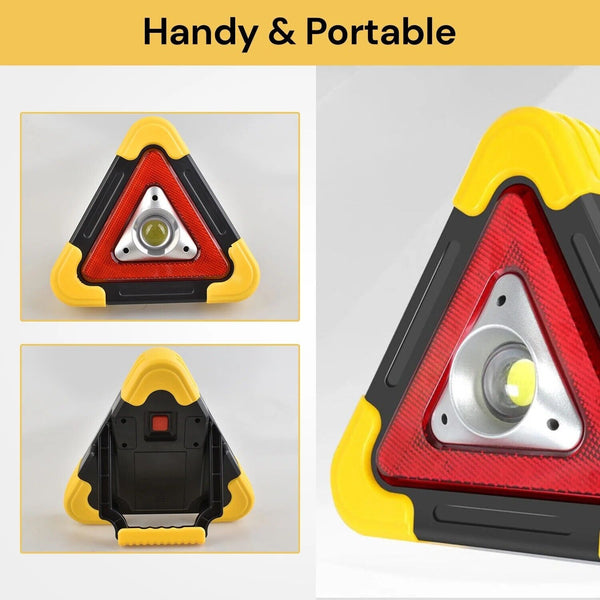 Car Warning Triangle LED Work Light Emergency Lamp Safety Flashing Sign Road AU