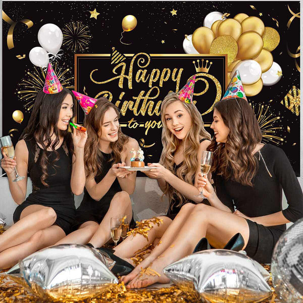 Happy Birthday Backdrop Banner Background Cloth Photo Props Party Decoration New
