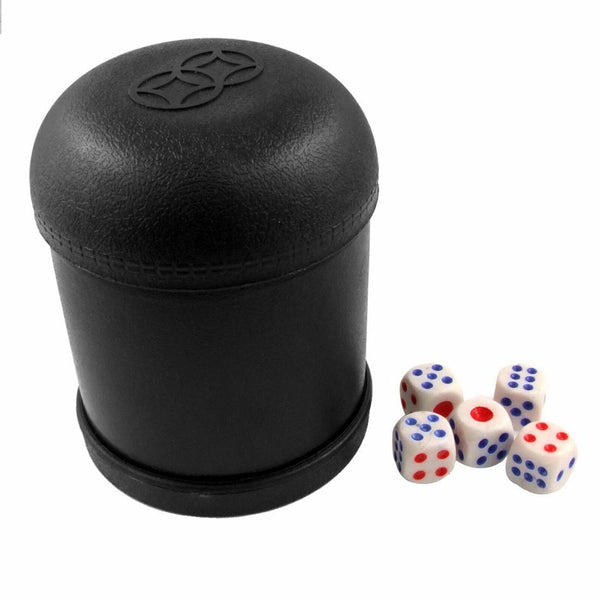 5 Set of 2 Straight Dice Cup With 12x Dice KTV Pub Casino Party Game Toy Profess