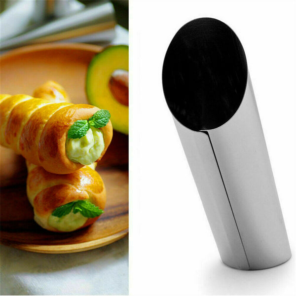 Stainless Steel Bread Baking Tubes Cannoli Form Cream Horn Mould Pastry Mold New