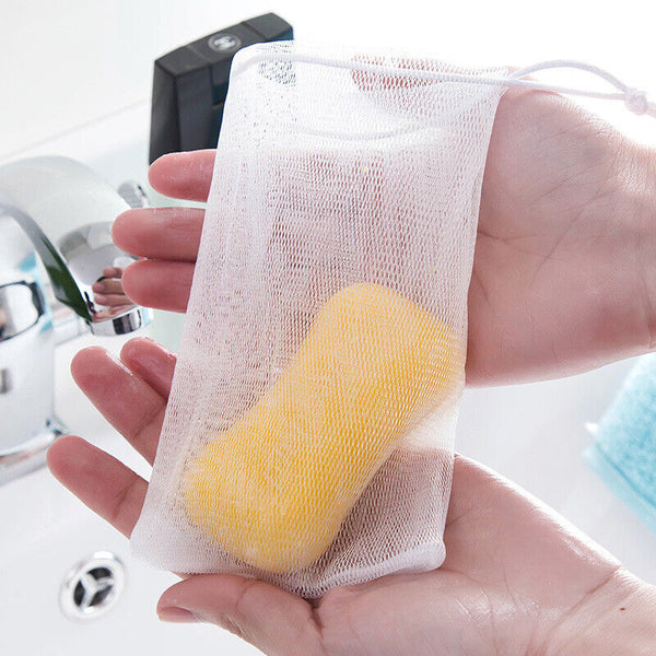 Soap Bubble Mesh Bags Exfoliating Foaming Soap Cleaning Bath Saver Bags