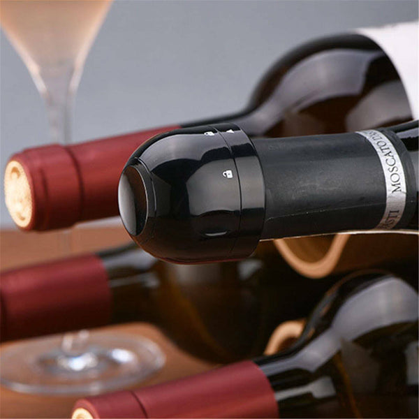 4x Silicone Sealed Champagne Stopper Red Wine Bottle Preserver Vacuum Plug Tools