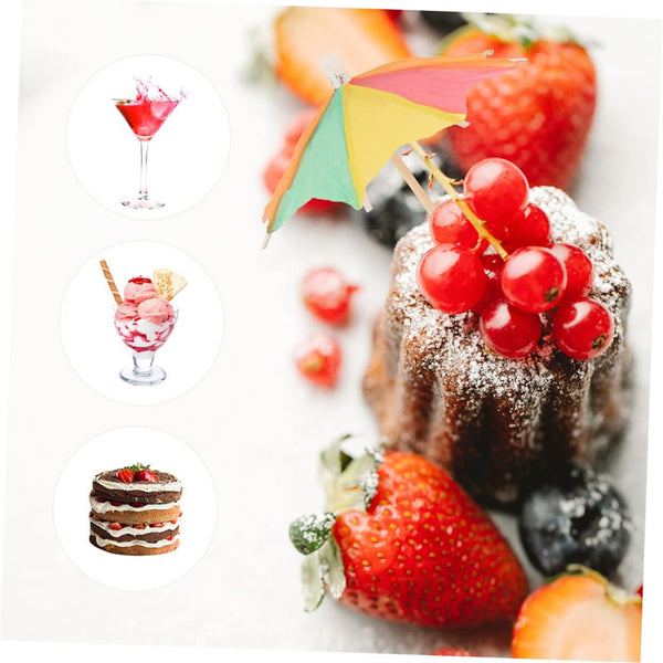 500PCS Cocktail Umbrella Picks Drink Decorations Paper Parasol Party Picks