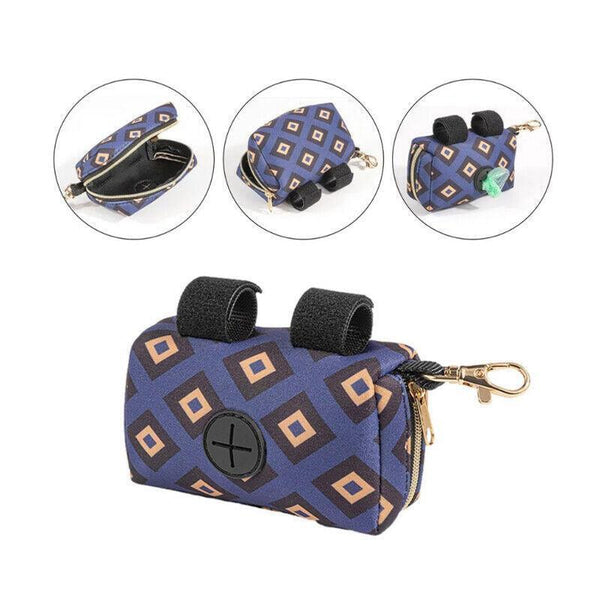 Pet Pouch Dog Poop Bag Container Dispenser Puppy Pick-Up Poo Waste Bags Holder