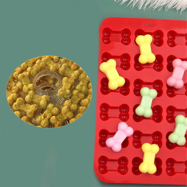 Dog Bone Silicone Baking Pan Mold Ice Tray Puppy Treat Cookie Non Stick Mould AU
