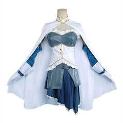 Madoka Magica Sayaka Miki Cosplay Costume Anime Magical Girl Dress + Wig