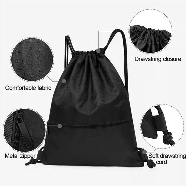 High Capacity Gym Sport Backpack Drawstring Bag Cinch Sack School sports bag AU