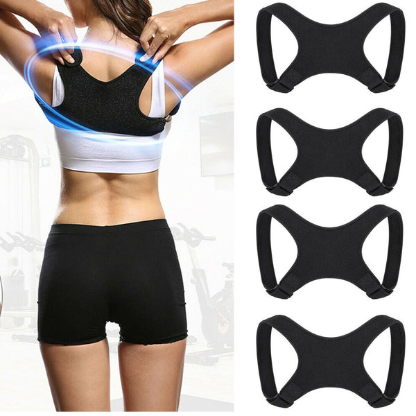 2X Posture Corrector Women Men Shoulder Brace Back Support Strap Belt Adjustable