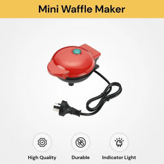 Mini Waffle Maker Non Stick Baking Pan Pancake Heating Breakfast Making Machine